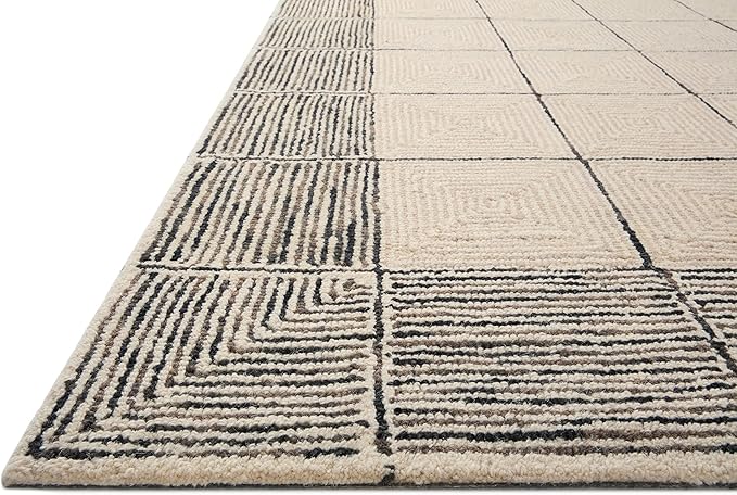 Loloi Chris Loves Julia Francis Collection FRA-02 Cream/Black 3'-6" x 5'-6" - Image 6