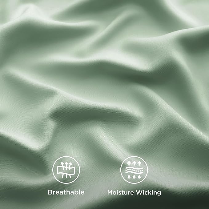 Bedsure Full Size Bed Sheets, Cooling Sheets, Rayon Derived from Bamboo - Image 5