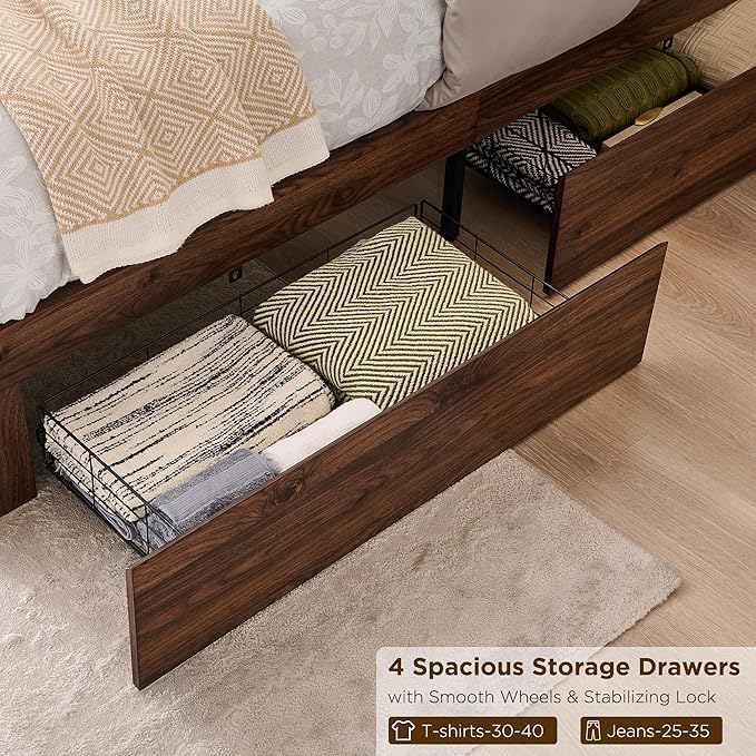 ACCOHOHO Queen Size Bed Frame Modern - Image 5