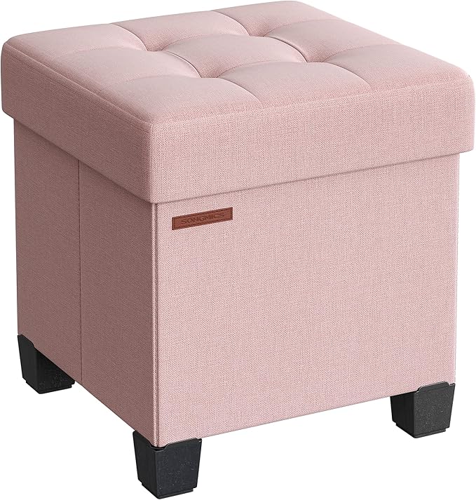 SONGMICS Storage Ottoman, Small Ottoman Foot Rest by SONGMICSbySONGMICSHOME