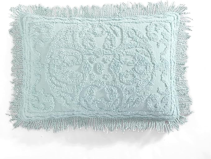 Beatrice Home Fashions Medallion Chenille Bedspread, Standard Sham by BeatriceHomeFashions