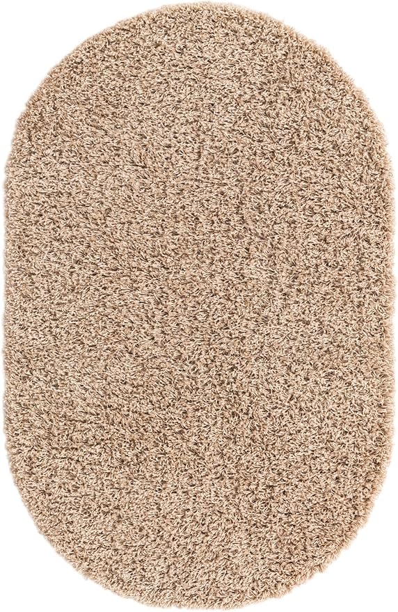 Unique Loom Solid Shag Collection Area Rug - Image 3