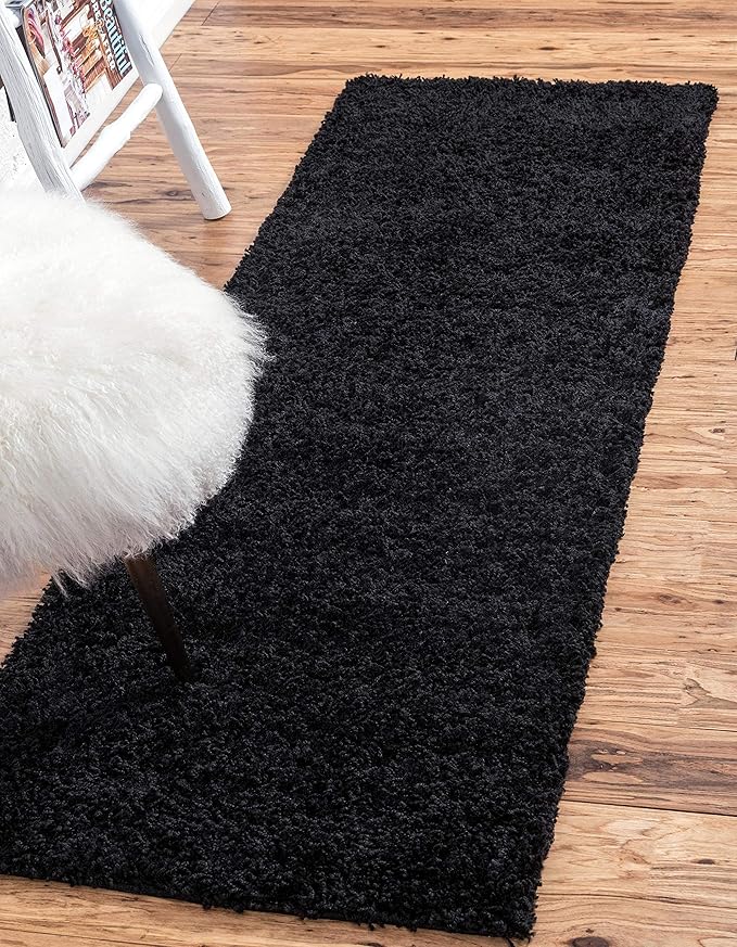 Unique Loom Solid Shag Collection Area Rug - Image 2