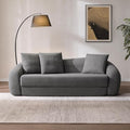 SICOTAS 90.6" Curved Convertible Sofa Couch Bed by SICOTAS