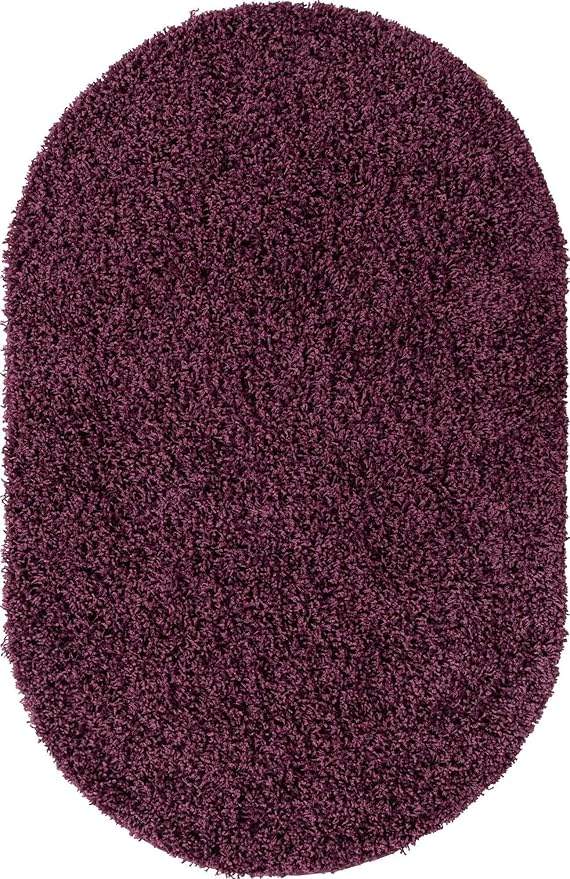Unique Loom Solid Shag Collection Area Rug - Image 11
