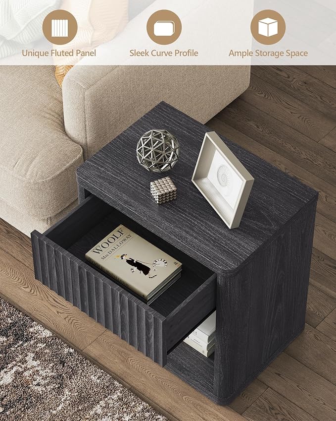 SICOTAS Night Stand Set of 2 Nightstands - Image 6