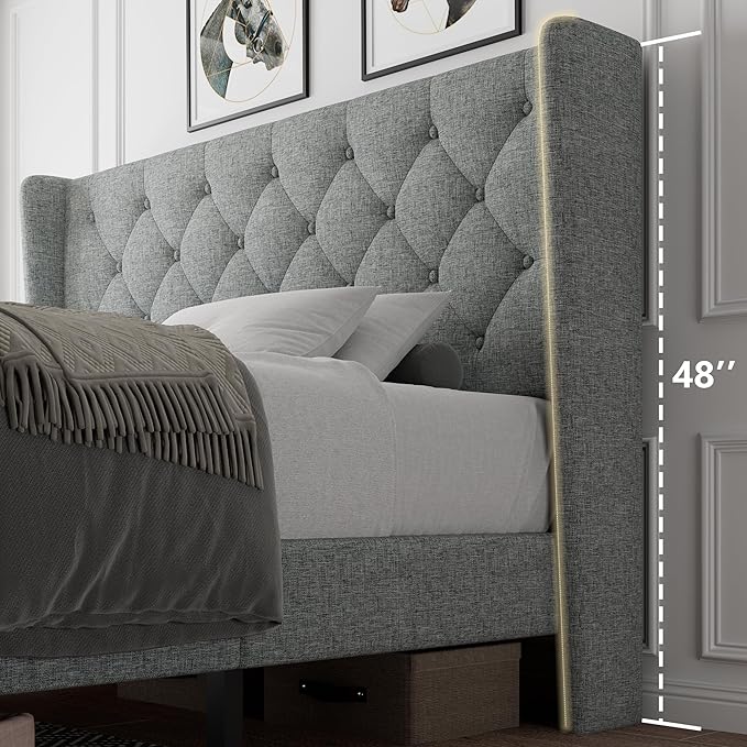 iPormis Queen Size Platform Bed Frame - Image 7