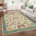 Mushroom Insect Washable Rug 5x7 Area Rugs by ROYHOME
