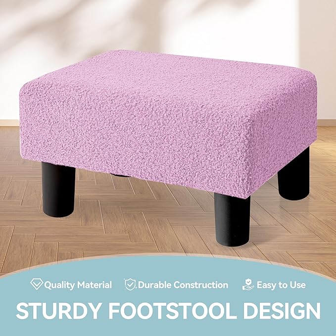 BRIAN & DANY Small Foot Stool Ottoman, Footstool - Image 4