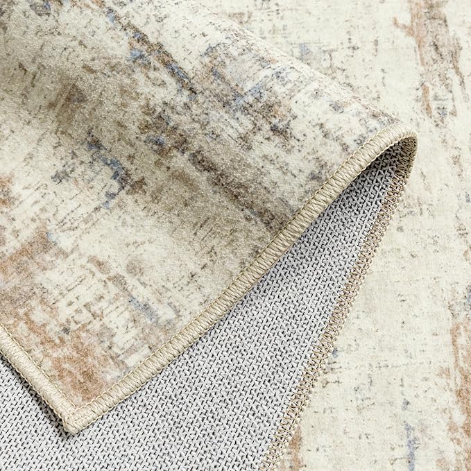 2x6 Runner Rug Hallway Kitchen Washable Abstract Neutral Modern Small Long - Image 7