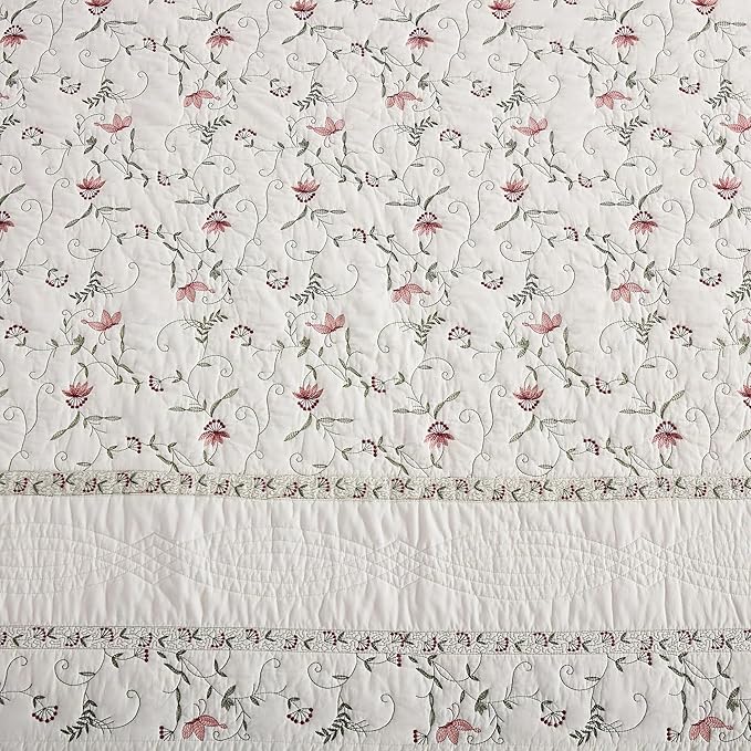 MarCielo 3-Piece 100% Cotton Oversized Bedspread Lightweight Quilt Coverlet - Image 9