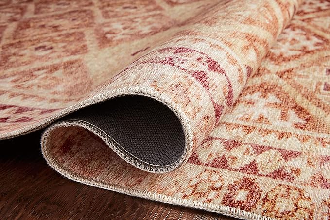 Loloi Layla Collection LAY-16 Natural/Spice 7'-6" x 9'-6" .13" Thick Area Rug - Image 6