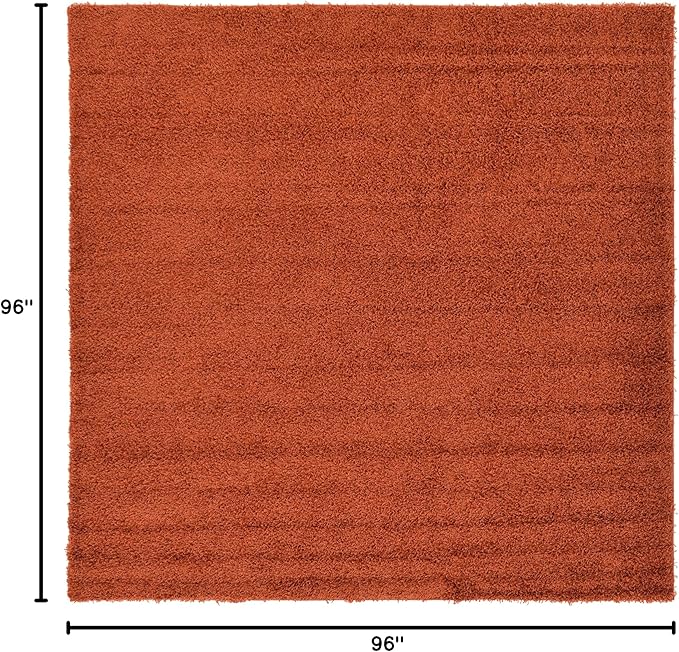 Unique Loom Solid Shag Collection Area Rug - Image 3