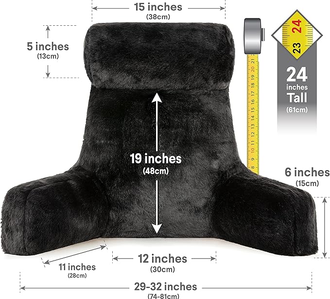 Husband Pillow Medium Limited Baby Black Panther Backrest, 2-Tone Reversible - Image 3