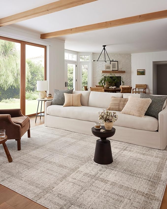 Loloi Angela Rose Ember Collection EMB-04 Ivory/Multi 11'-6" x 15'-7" Area Rug by Loloi