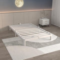 ITIMIDI 6 Inch Twin White Bed Frames, Platform Bed Frame by ITIMIDI