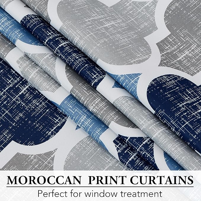 Beauoop 100% Blackout Curtains 45 Inches Long 2 Panels - Image 4
