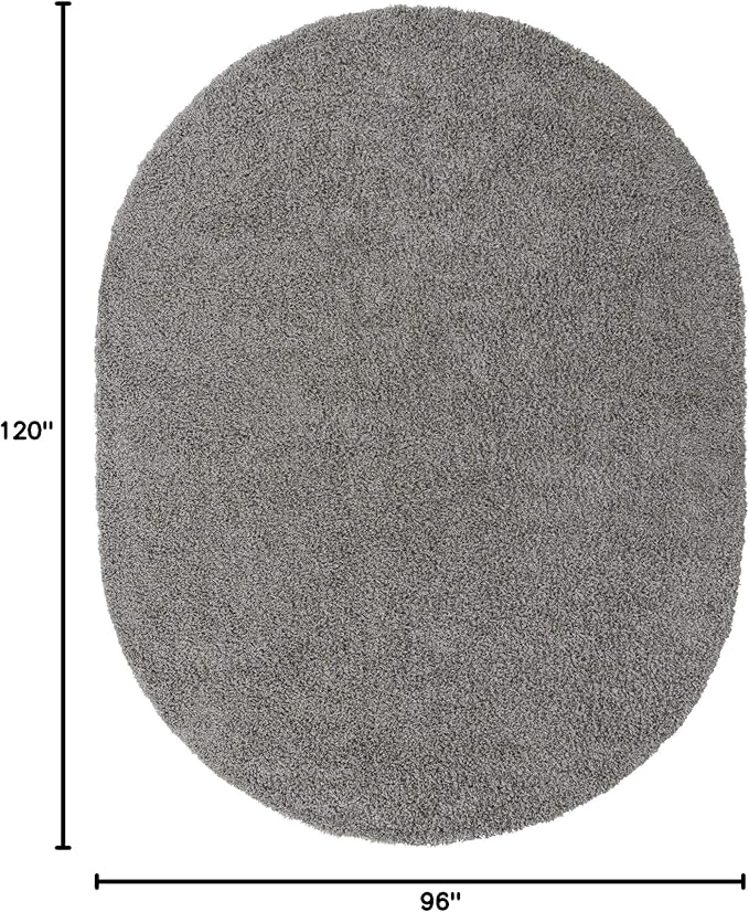 Unique Loom Solid Shag Collection Area Rug - Image 2