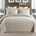 MarCielo 3-Piece 100% Cotton Oversized Bedspread Lightweight Quilt Coverlet by MarCielo
