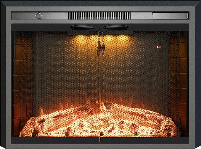 30 Inches Electric Fireplace Insert, 750W/1500W Fireplace Heater - Image 7