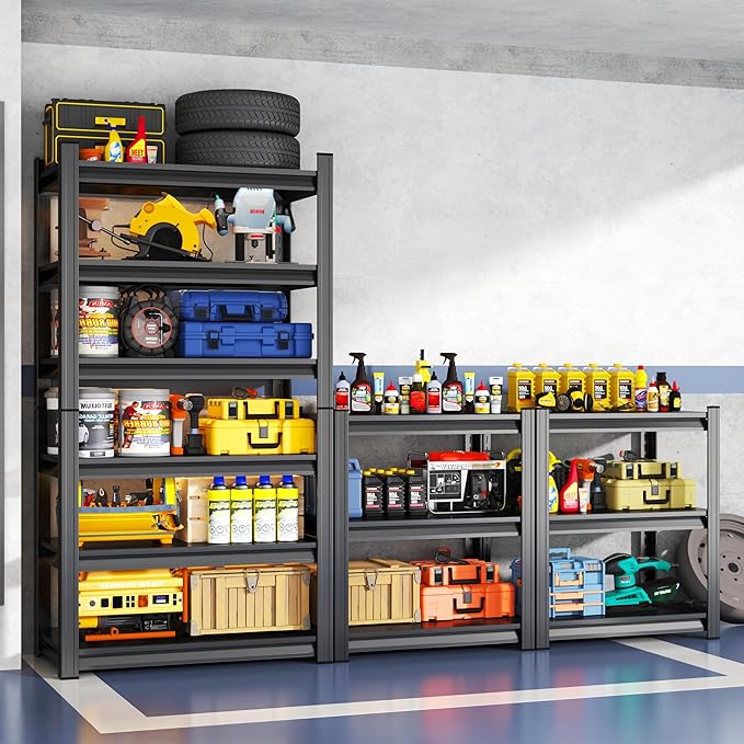 Storage Shelves, Garage Metal Shelving Unit 35"W x 18"D x 82"H, 6-Tier - Image 2