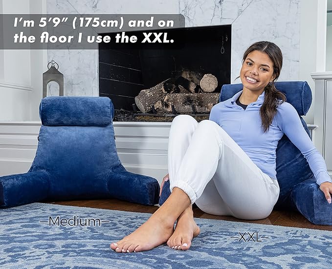 Husband Pillow Medium Dark Blue, Backrest - Image 7