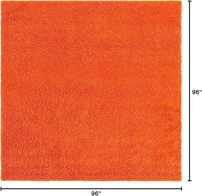 Unique Loom Solid Shag Collection Area Rug - Image 3