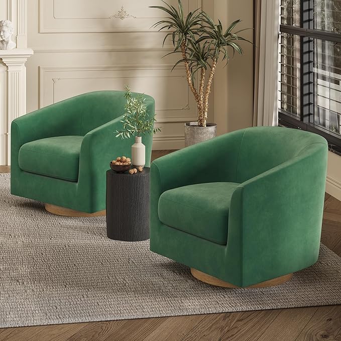 Swivel Barrel Accent Chair - Image 6