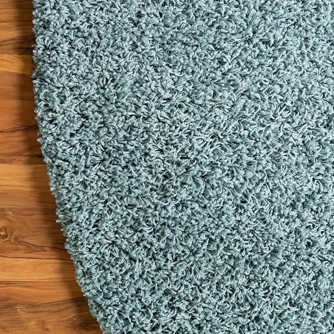 Unique Loom Solid Shag Collection Area Rug - Image 9
