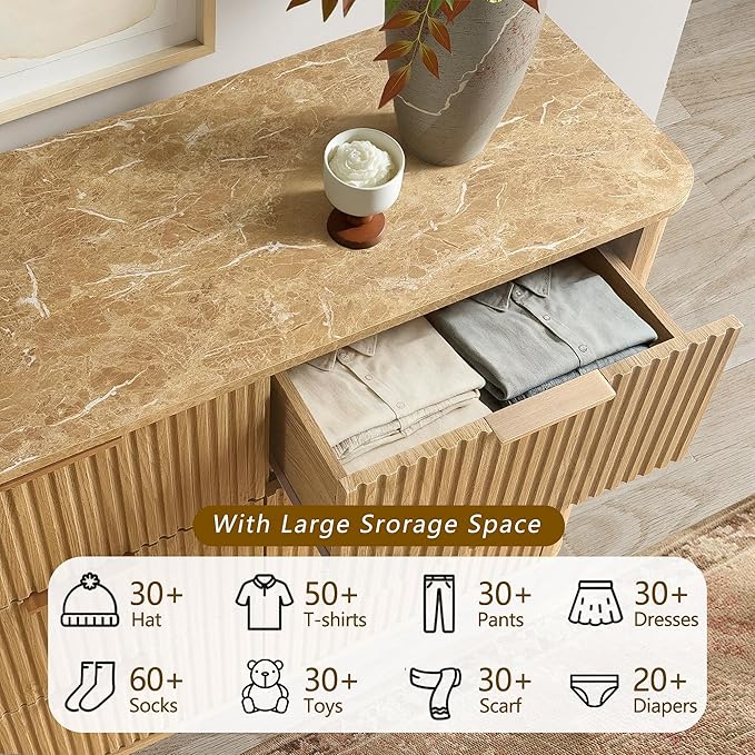 win2win 9 Drawer Dresser, Modern Dresser - Image 5
