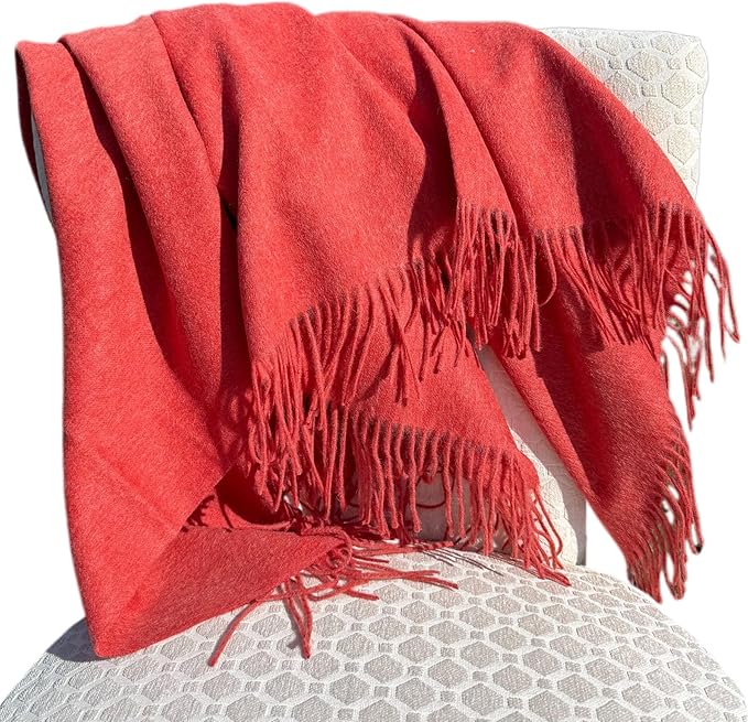 Alashan Cashmere Blend Ripple Finish Woven Throw by Alashan