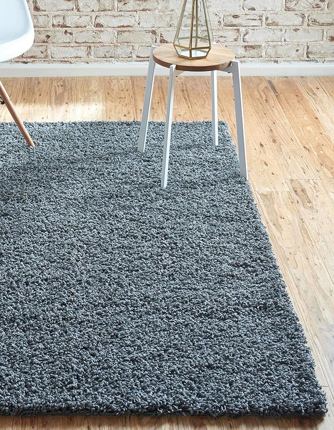 Unique Loom Solid Shag Collection Area Rug - Image 14