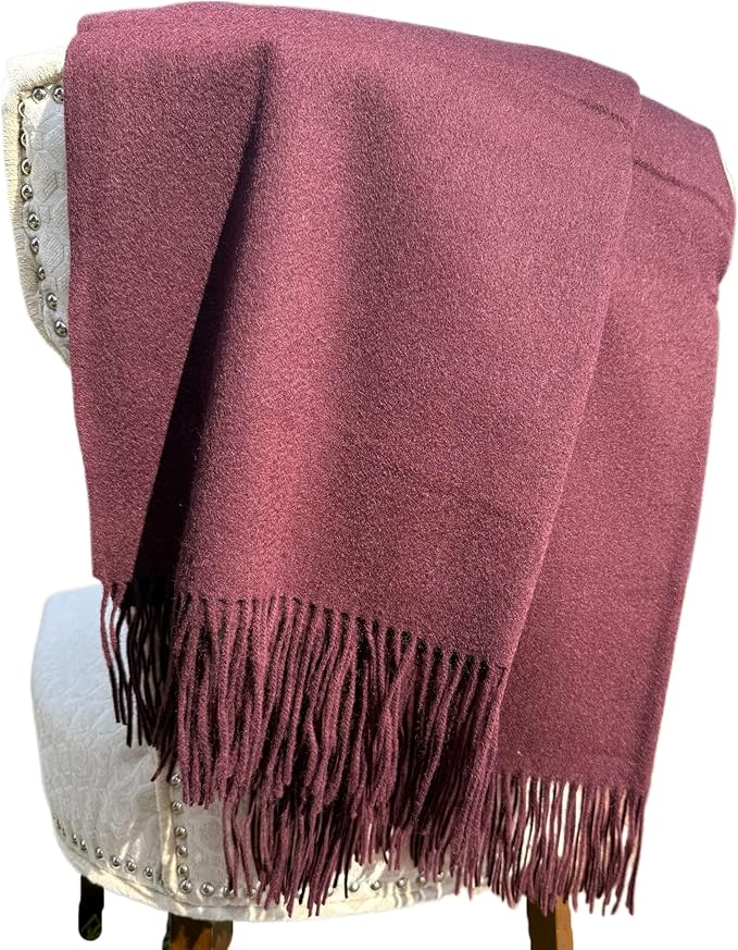 Alashan Cashmere Blend Ripple Finish Woven Throw - Image 2