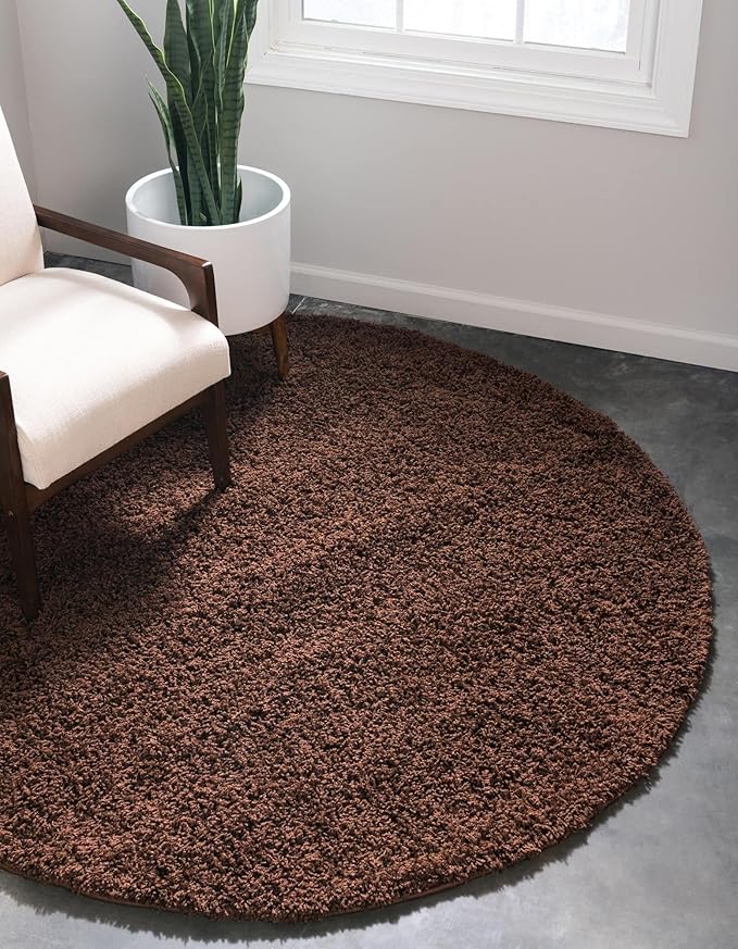 Unique Loom Solid Shag Collection Area Rug - Image 4