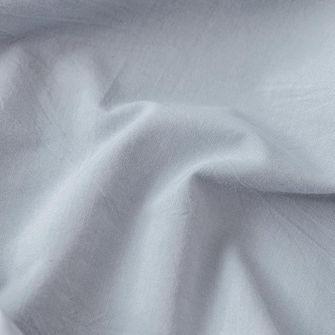 MooMee Fitted Bottom Sheet Only 100% Washed Cotton Linen Like Textured - Image 4