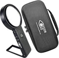 30x Hands-Free Magnifier with USB Rechargeable Ultra Bright LED Lights and Case by VisionAidUSA