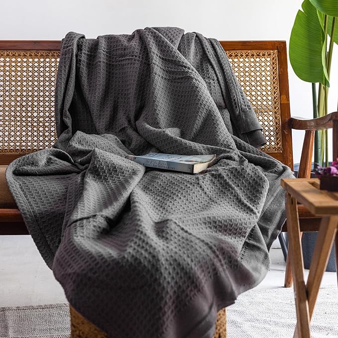Salt Earth 100% Cotton Throw Blanket, Outdoor and Cozy Couch, Modern Bed Room - Image 7