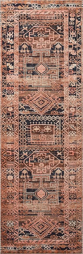 Loloi Layla Collection LAY-14 Mocha/Blush 2'-6" x 12'-0" .13" Thick Runner Rug - Image 5