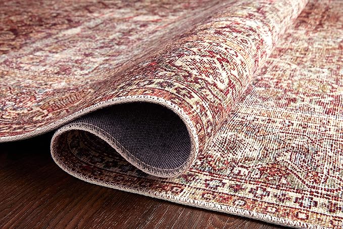 Loloi Layla Collection LAY-11 Cinnamon/Sage 3'-6" x 5'-6" .13" Thick Accent Rug - Image 5