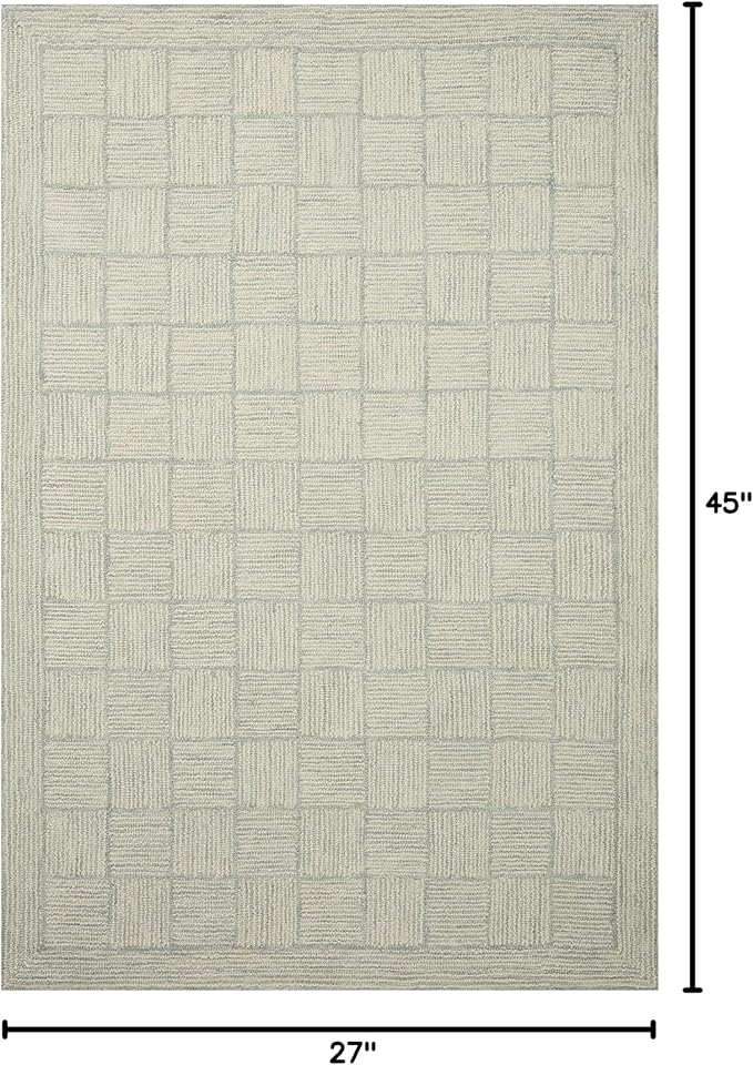 Loloi Chris Loves Julia Francis Collection FRA-03 Silver/Sky 2'-3" x 3'-9" - Image 2