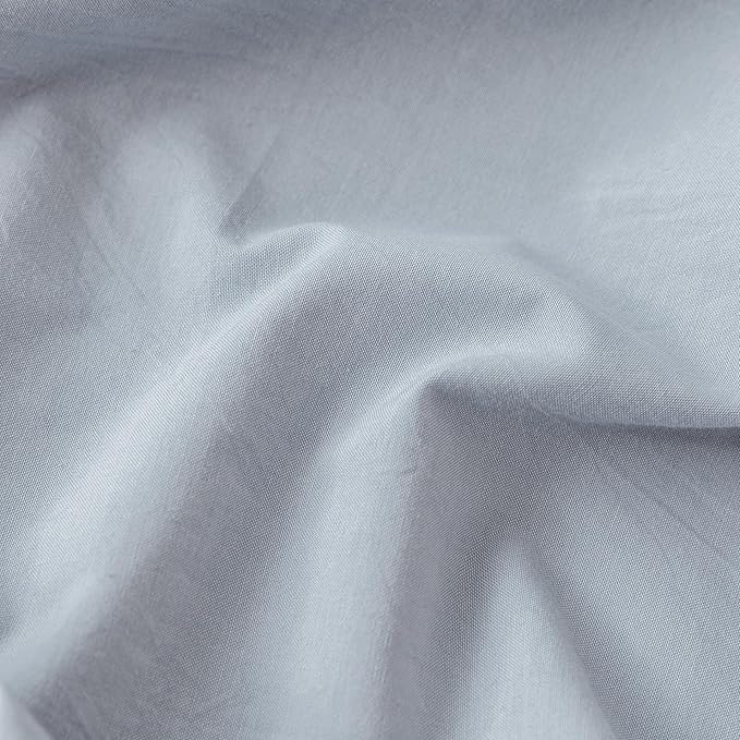 MooMee Fitted Bottom Sheet Only 100% Washed Cotton Linen Like Textured - Image 5