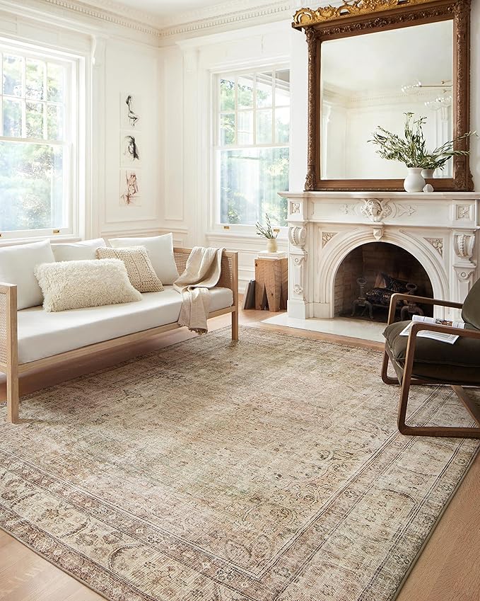 Loloi Margot Collection MAT-01 Antique/Sage 2'-6" x 9'-6" Runner Rug feat. by Loloi