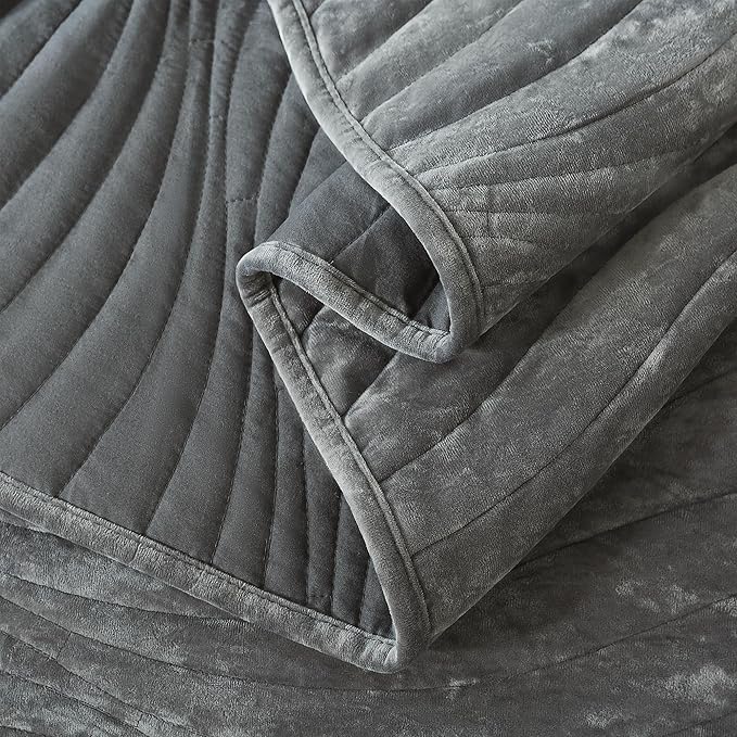 HoneiLife Velvet Quilt Sets King - Image 8
