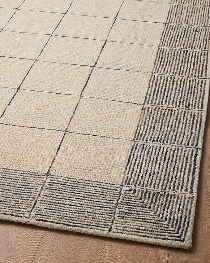 Loloi Chris Loves Julia Francis Collection FRA-02 Cream/Black 2'-3" x 3'-9" - Image 10