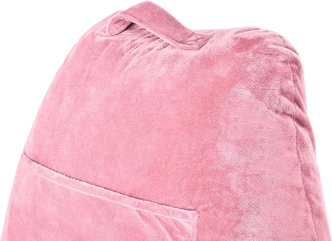 Husband Pillow Pink, Original Reading Pillow in Bed Rest Chair, Shredded Memory - Image 8