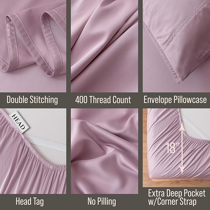 Bella Coterie Luxury Bamboo Viscose Twin XL Size Sheet Set | 100% Organically - Image 3