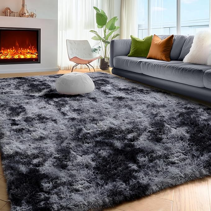 PAGISOFE Abstract Soft Shaggy Rugs - Image 3