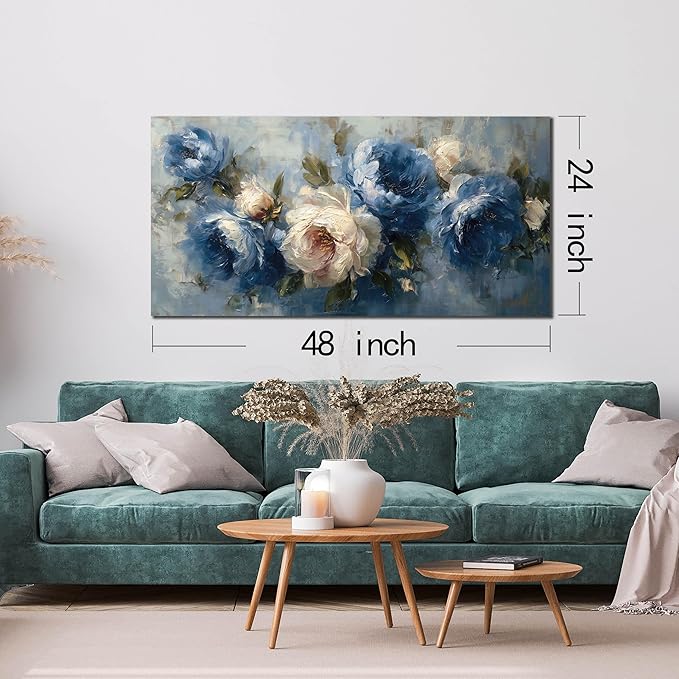 JuhaiArt Flower Wall Art for Living Room Bedroom Home Office White Wall Decor - Image 6