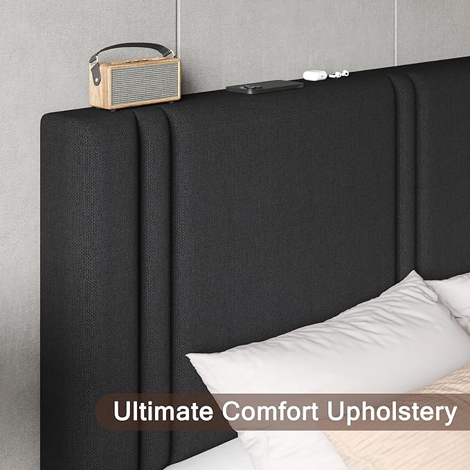 Upholstered King Size Bed Frame - Image 4
