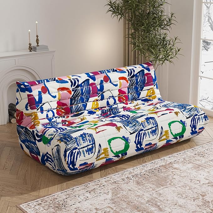 Big Bean Bag Chairs for Adults, 3 Seater Large Bean Bag Sofa, Fireside Chair - Image 3